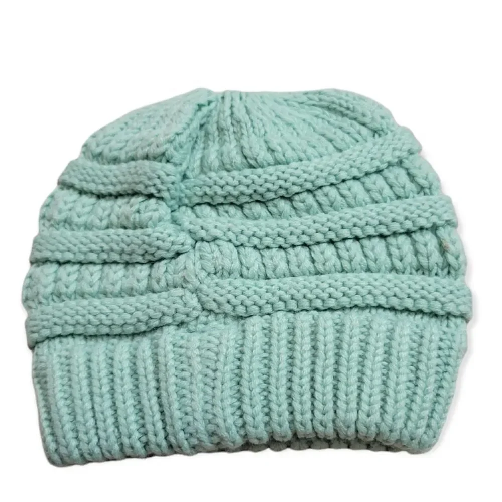 CC kids hat, mint green. 7